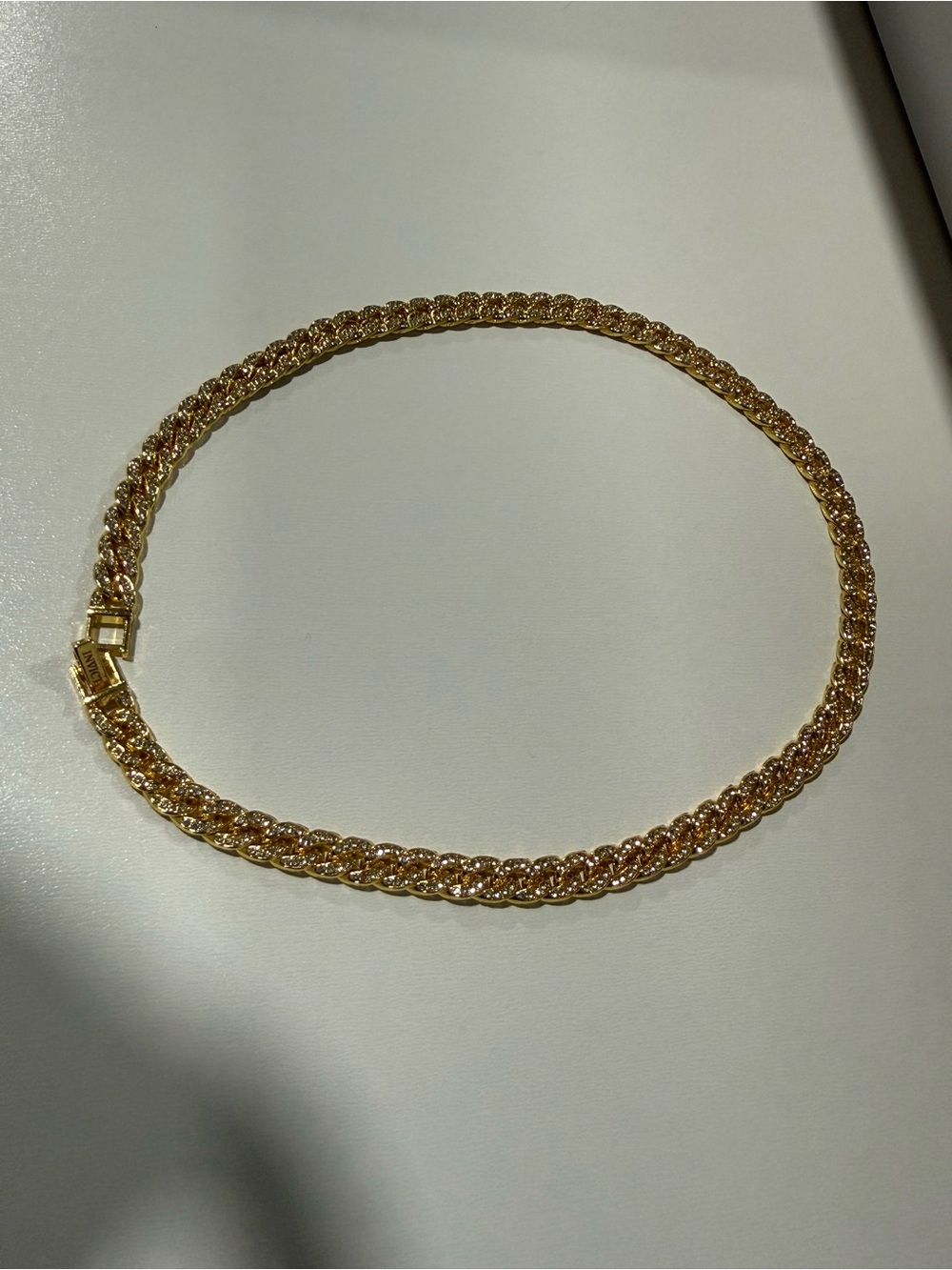 Invicta Gold Rope Chain Necklace - Picture 2 of 3